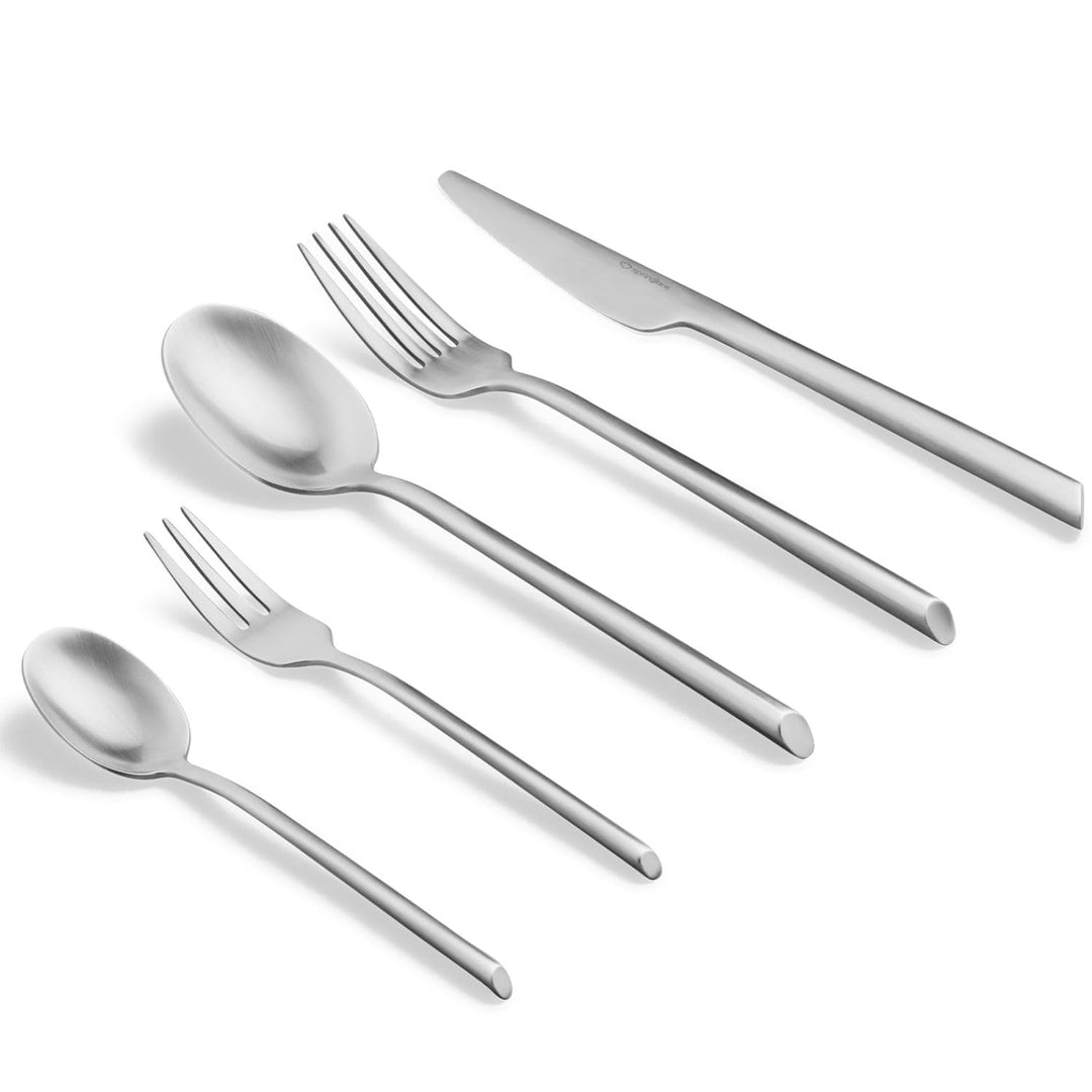 SPRINGLANE Besteck Set 20-tlg. Edelstahl matt, Robustes Besteckset für 4 Personen aus rostfreiem 18/