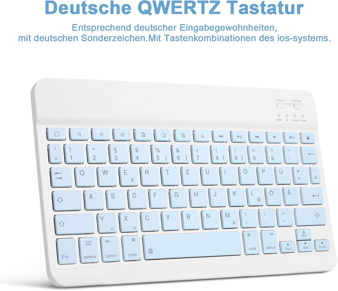 Bettdow für Samsung Galaxy Tab S10 Lite/S10 FE 10.9" 2025 Tastatur Hülle, Deutsch QWERTZ Layout Abne