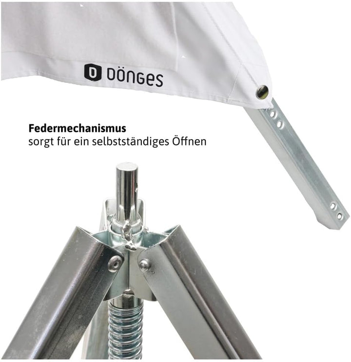 Dönges Klett-Faltsignal, 700 mm, Tagesleuchtfarbe schwarz/rot, ohne Klettschilder, Faltsignal Warnpy