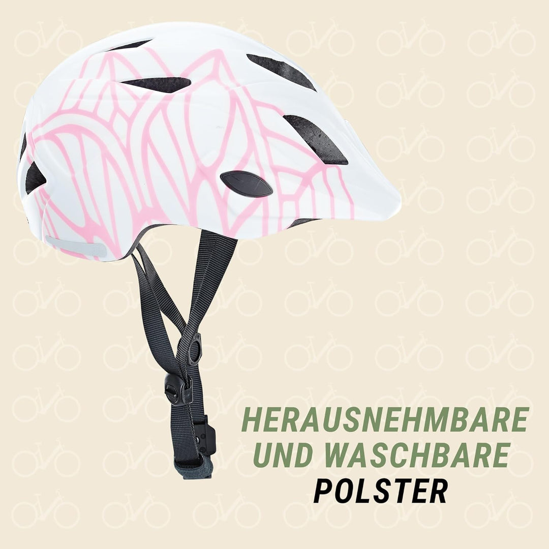 Prophete Fahrradhelm für Kinder und Jugendliche, robuster Fahrradhelm, Einstellbarer Kopfring 48-52