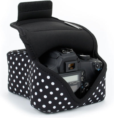 USA GEAR DSLR Kameratasche Klein für Spiegelreflexkameras, SLR-Kamerahülle mit Neoprenschutz, Gürtel