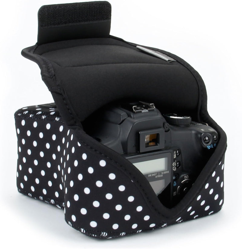 USA GEAR DSLR Kameratasche Klein für Spiegelreflexkameras, SLR-Kamerahülle mit Neoprenschutz, Gürtel