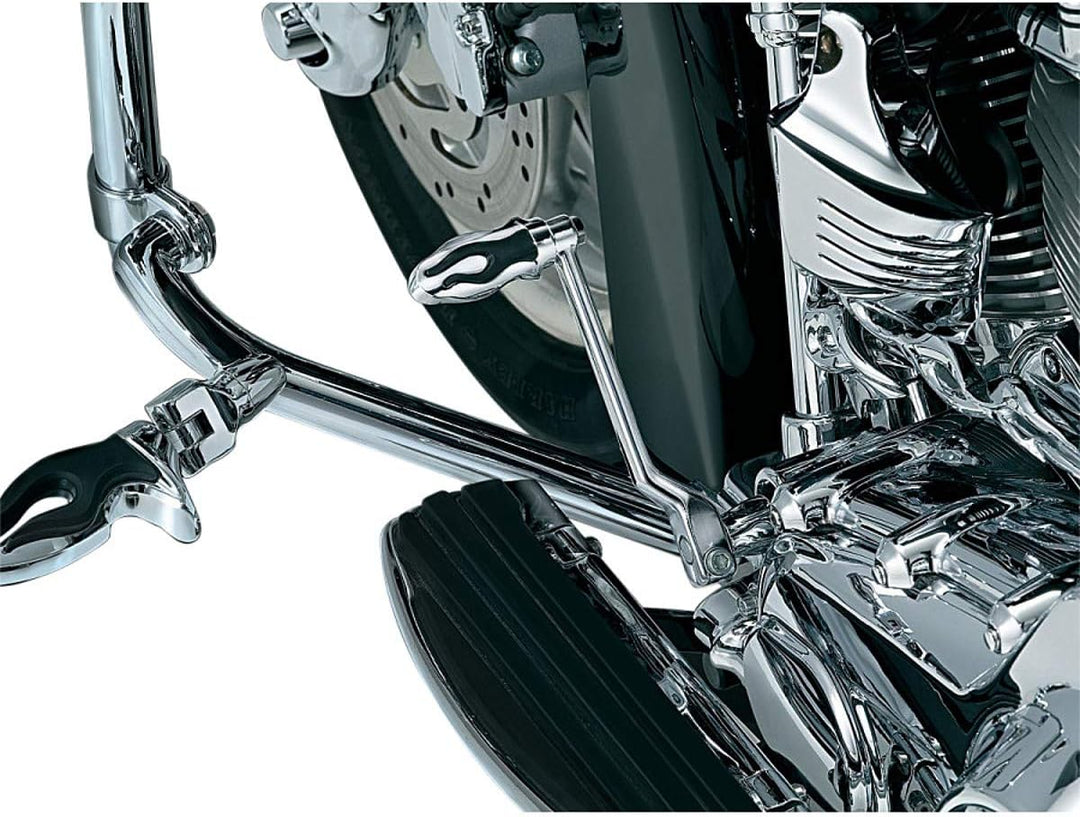 Kuryakyn 4418 Motorrad Fussrasten Flamin Schalthebel Universal Fit für Harley-Davidson Motorräder Ch