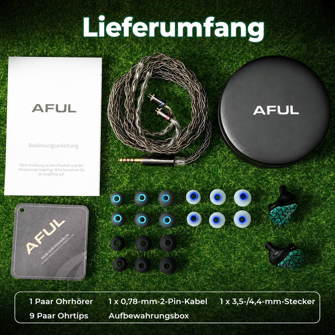 HiFiGo AFUL Performer 5+2/7 IEMs, 1Micro Planar + 2DD + 4BA In-Ear-Monitor mit 3D-Gedruckter Akustik