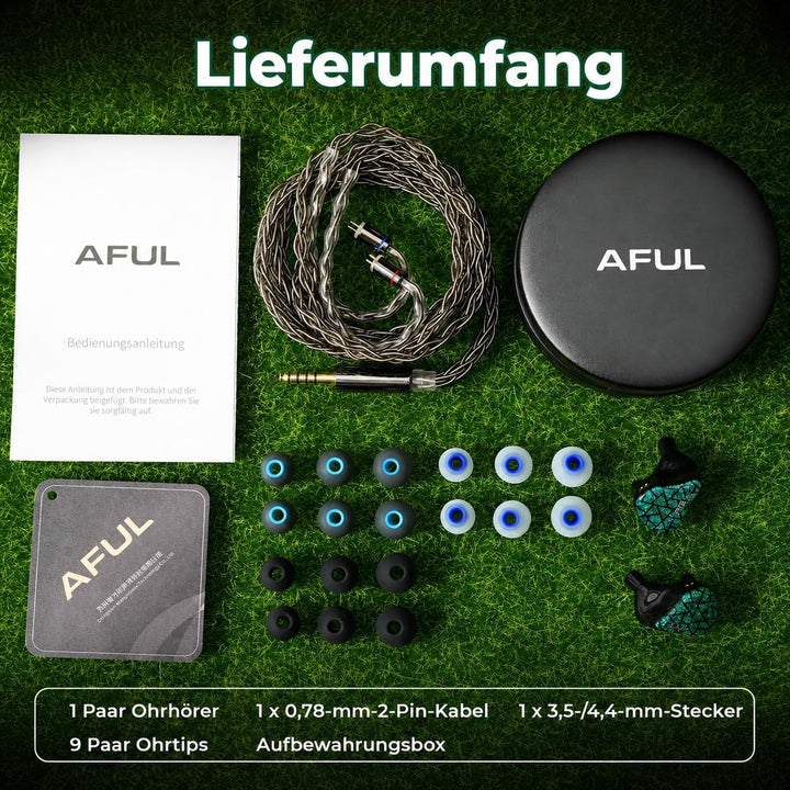 HiFiGo AFUL Performer 5+2/7 IEMs, 1Micro Planar + 2DD + 4BA In-Ear-Monitor mit 3D-Gedruckter Akustik