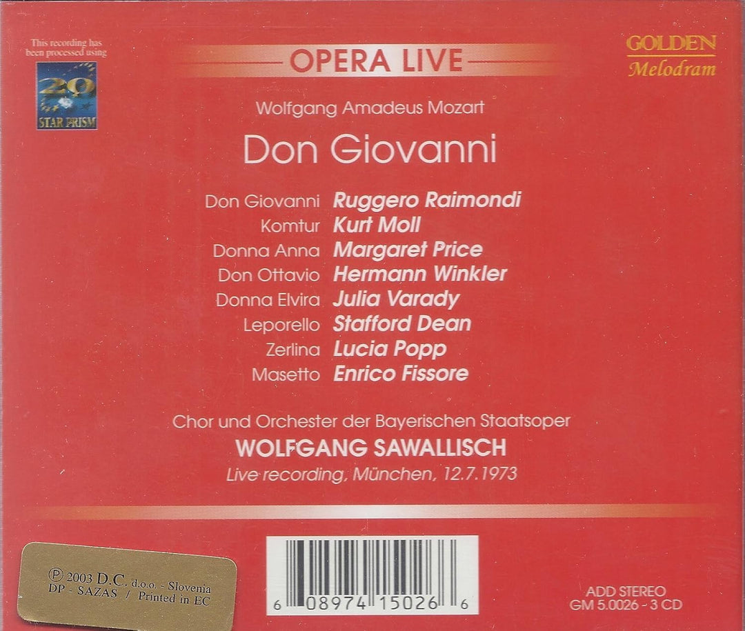 Don Giovanni, Audio-CD