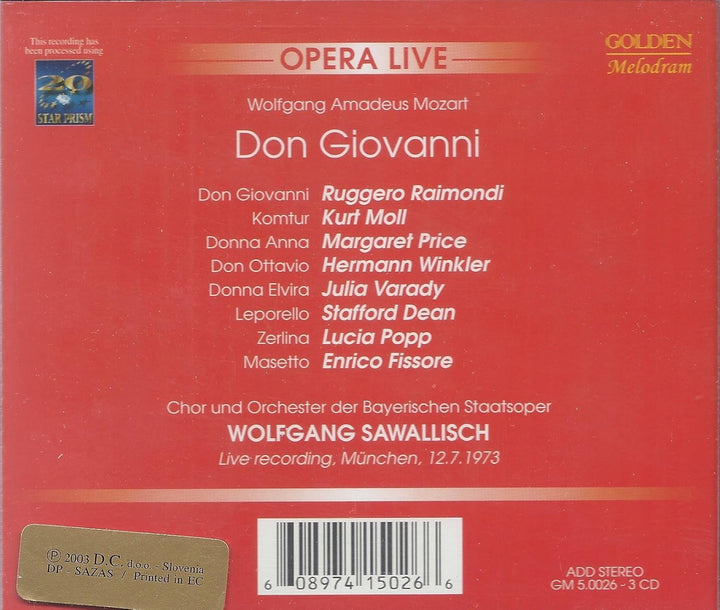Don Giovanni, Audio-CD