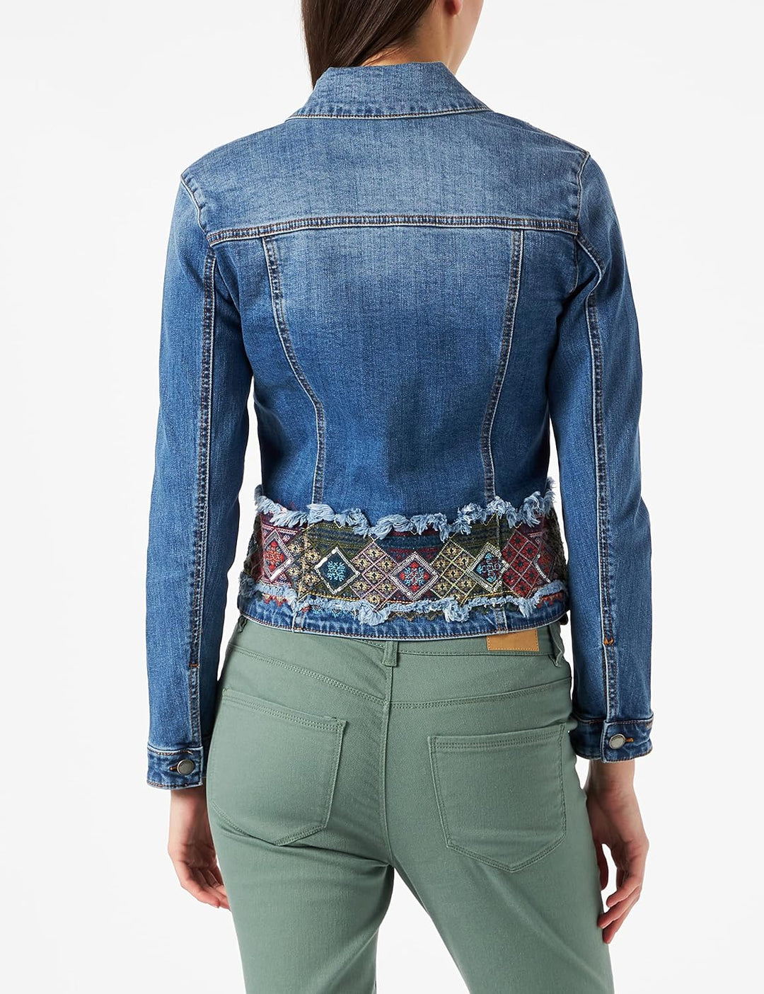 Desigual Damen Chaq_bakersf Jeansjacke XS Blau, XS Blau