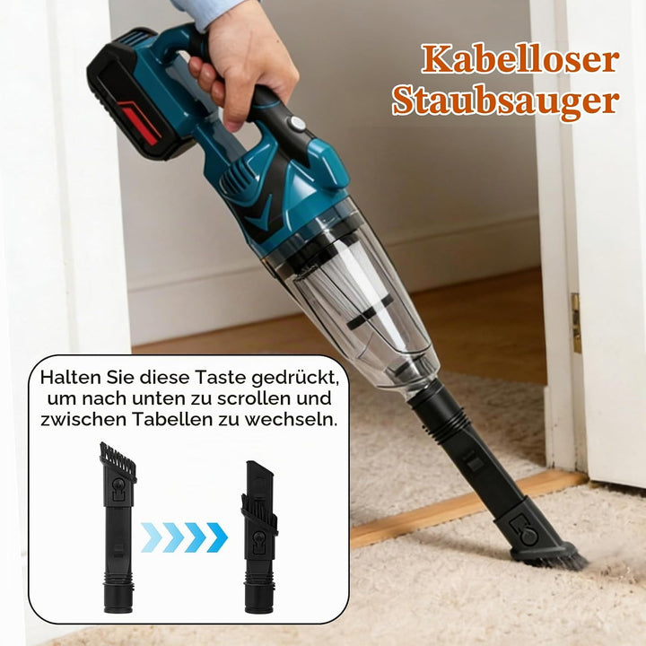 4-in-1 Akku Staubsauger für Makita 18V, Multifunktionaler Handstaubsauger mit 10000Pa Saugleistung,
