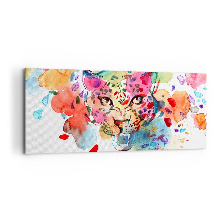 Wandbilder Dekoration Wohnzimmer Farbe Konzept Katze Panorama Bilder auf Leinwand 120x50cm Leinwandb