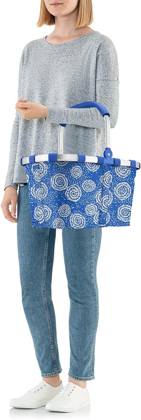 reisenthel carrybag Batik Blue – Stabiler Einkaufskorb mit viel Stauraum und praktischer Innentasche