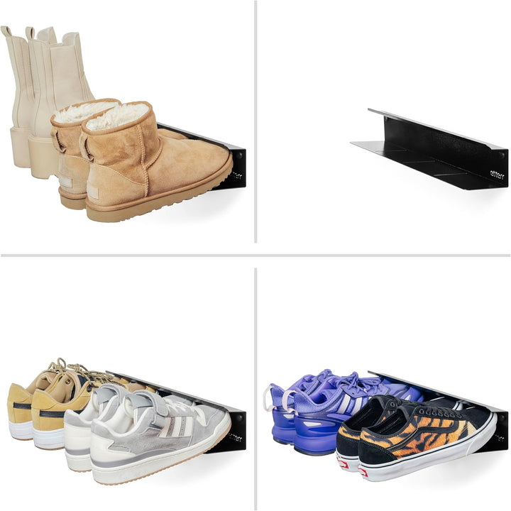 Schuhregal Eingang, Schmaler Wand-Schuhorganizer für Innen und Aussen, Schrank/Garderobe, Schuhablag