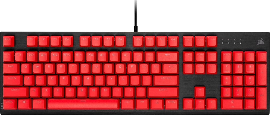 Corsair PBT Double-Shot Pro Keycap Mod Kit, Englisch, UK (-UK), Origin, Rot, rot