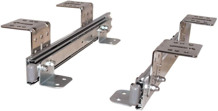 EisenRon Teleskopschienen für Tastaturauszug 300 mm Nutzhöhe 47 mm zur Untertischmontage