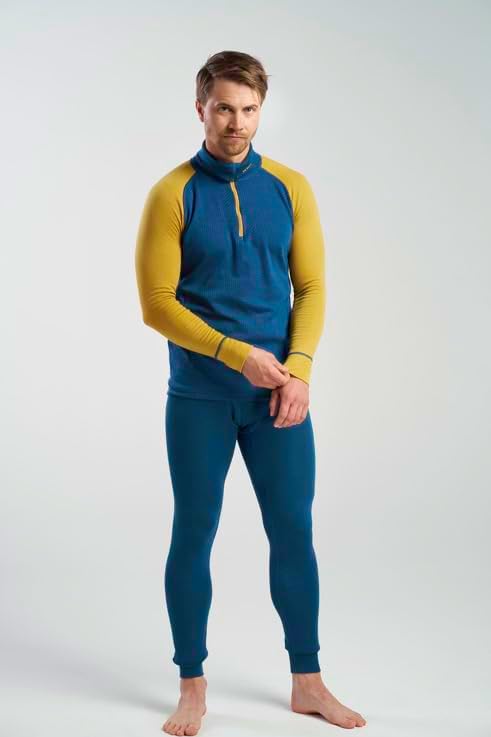Devold Herren Duo Active Merino 210 Z.Neck Tshirt XL Flood/Arrowwood, XL Flood/Arrowwood