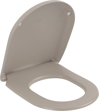 Villeroy & Boch Antao WC-Sitz, Toilettendeckel mit Absenkautomatik, abnehmbarer Toilettensitz aus br