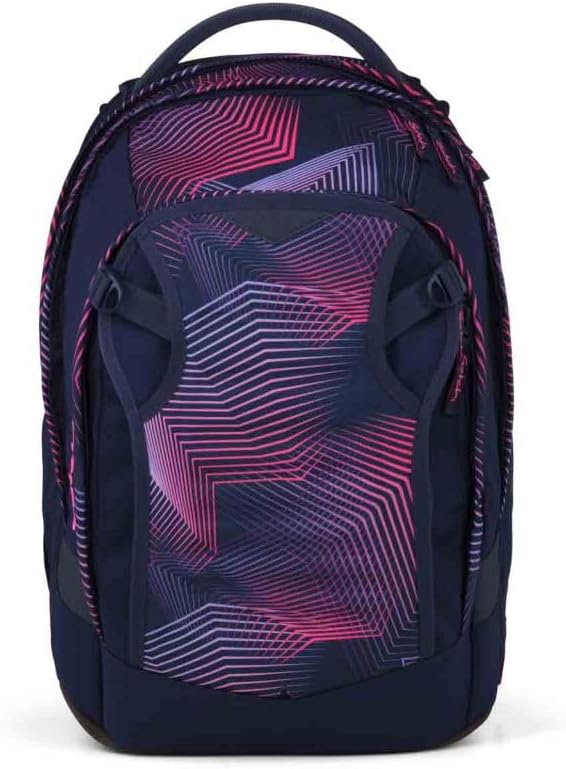 Satch Match Plus Schulrucksack Set 3tlg. inkl. Schlamperbox und Sporttasche (Seismic Pink), Seismic