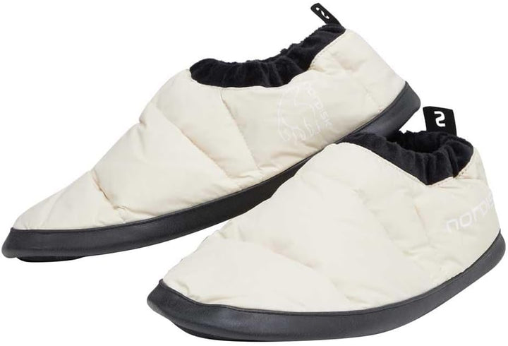 Nordisk Mos Down Shoe Luxus Daunenschuhe Daunen Hüttenschuhe Hausschuhe XS S M L Sandshell S – EU 35