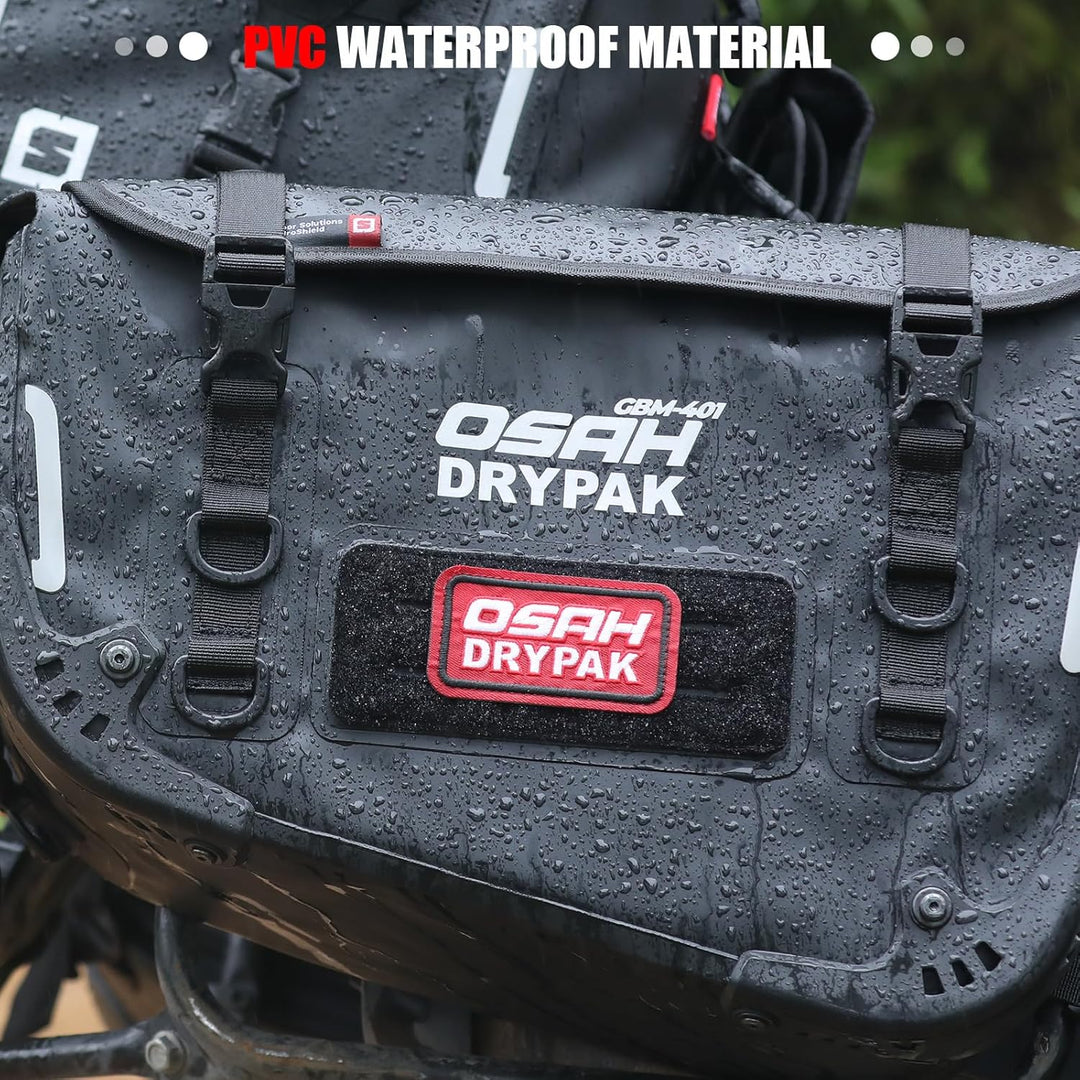 Motorrad Satteltaschen wasserdicht dauerhaft trockenes Reisegepäck, Anti-Vibration Panniers 40L gros