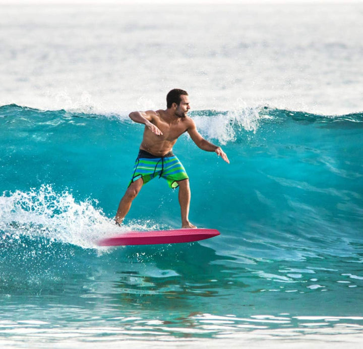 GOPLUS Bodyboard mit Fuss - Zugseil, Schwimmbrett Erfüllt mit EPS Schaumstoff, Surfboard bis zu 85 k