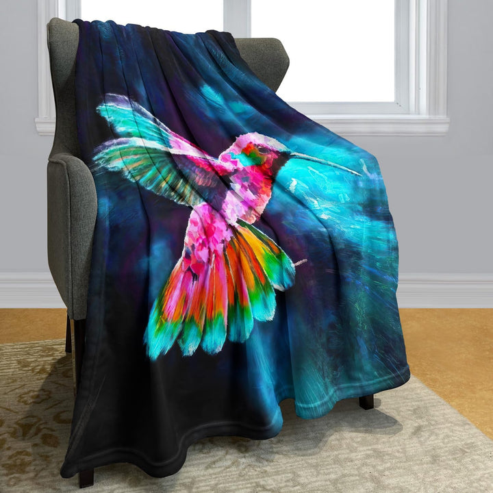 YISUMEI Decke 150x200 cm Kuscheldecken Sanft Flanell Weich Fleecedecke Bunter Vogel 150 x 200 cm, 15