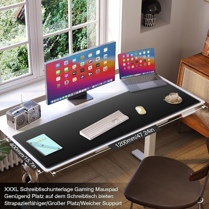 Schreibtischunterlage Mauspad, Mauspad XXXL 1200x400mm, Mausunterlage Gross, Gaming Mouse Pad, Ausla