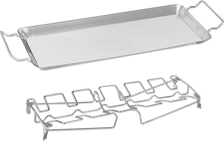 Generisch Hähnchenschenkel Halter für Grill Hähnchenkeulenhalter Edelstahl Keulenhalter für 12 Hähnc