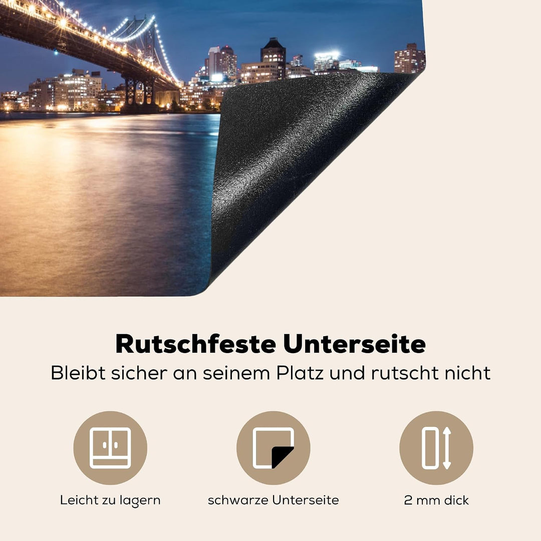 KitchenYeah© Herdabdeckplatte Einteilig Küche Herdabdeckung Induktionsfeld Ceranfeld Herdabdeckplatt