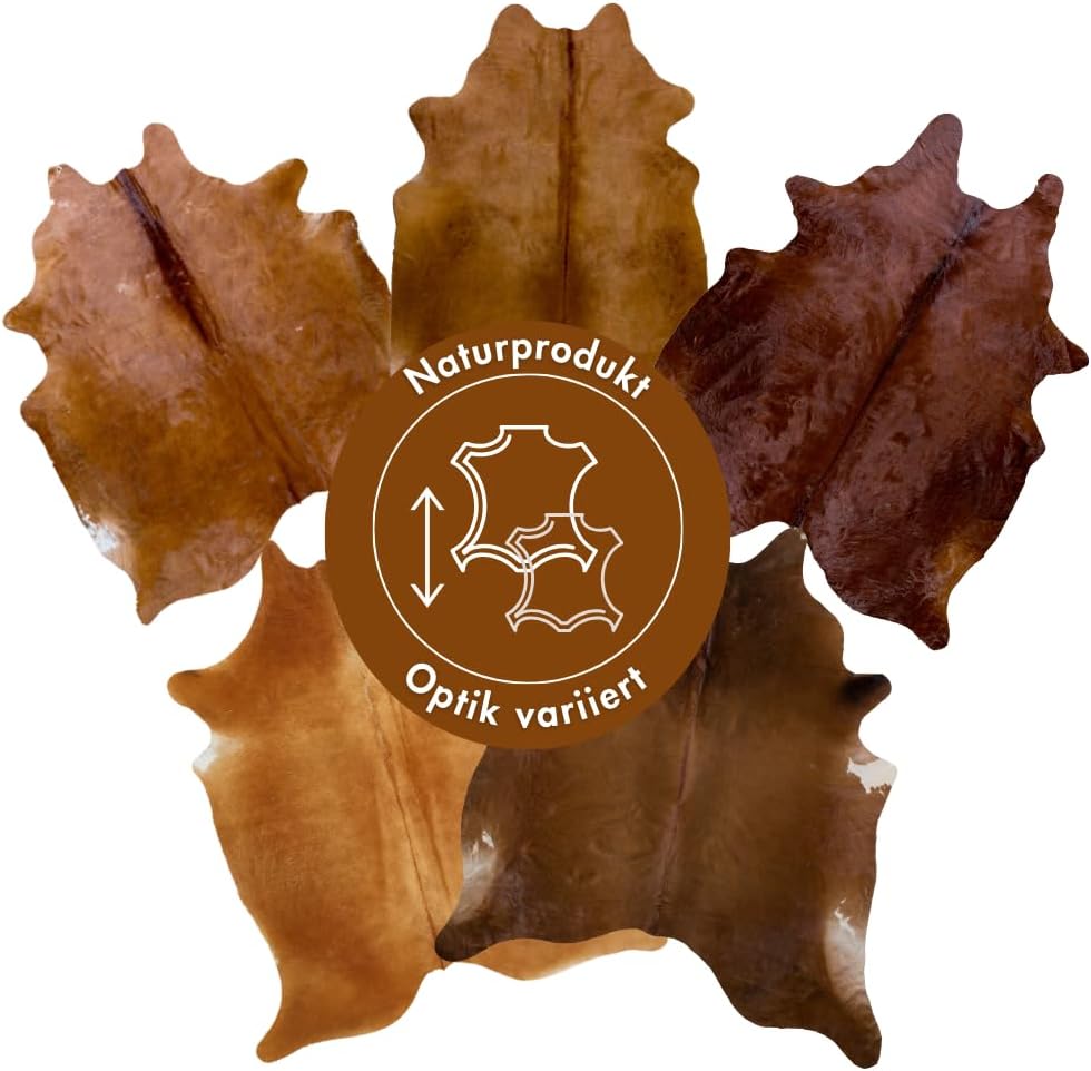 -LUXOR- living Rinderfell Kuhfell Teppich echt - natürlicher Teppich für naturgetreue Wohnatmospähre