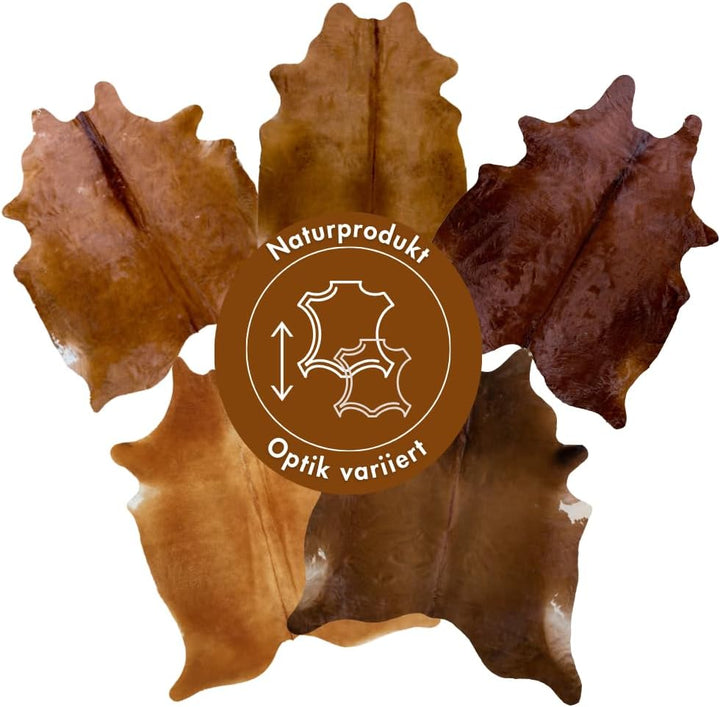 -LUXOR- living Rinderfell Kuhfell Teppich echt - natürlicher Teppich für naturgetreue Wohnatmospähre