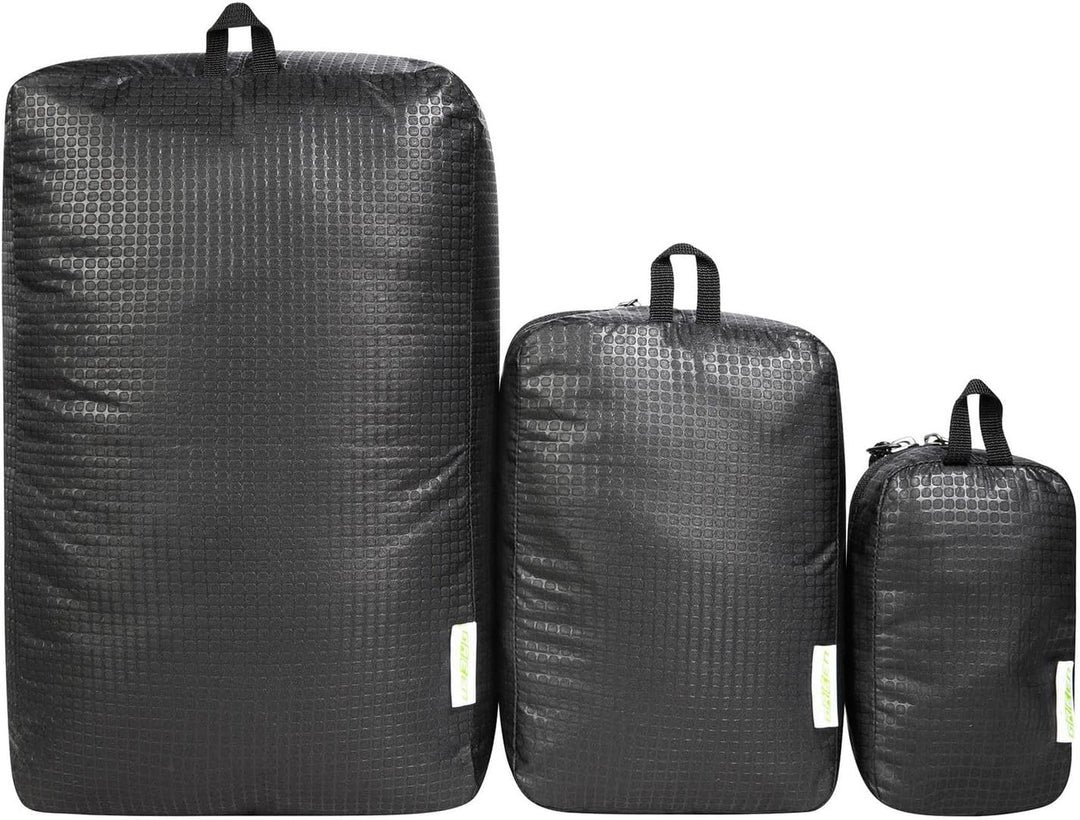 Tatonka Packwürfel Stuffsack Zip Set 3 - Ultraleichtes und platzsparendes Packtaschen-Set mit Reissv
