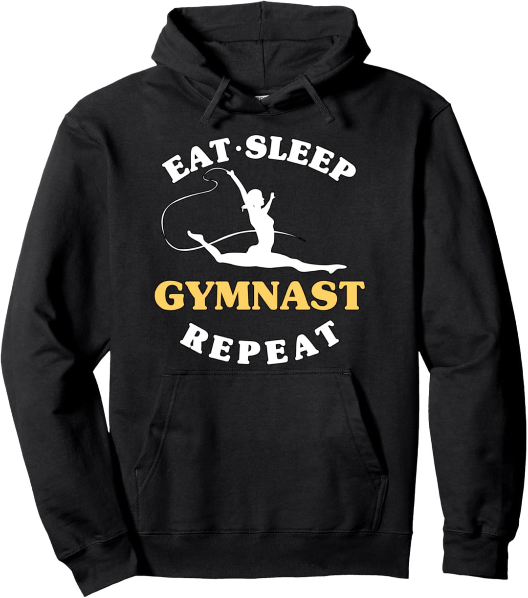 Essen Schlafen Turnen Gymnastik Turner & Turnerin Turnen Pullover Hoodie
