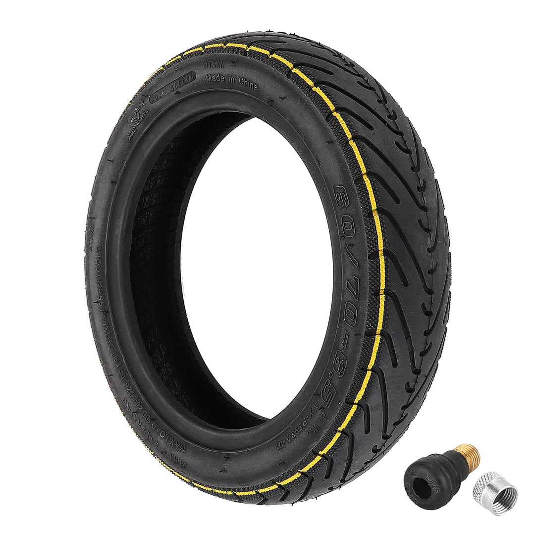 60/70-6,5 Tubeless Reifen mit Ventil für Segway Ninebot Max G30 / G30E / G30LP, für Xiaomi 5/5 Pro/5