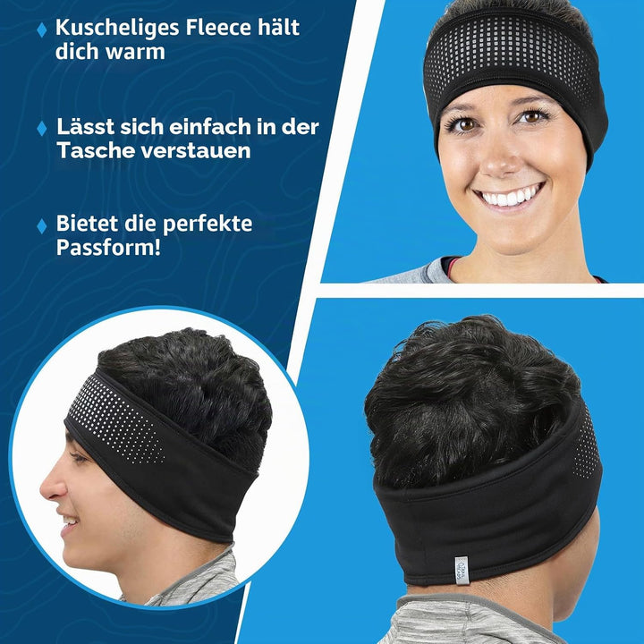 TrailHeads Tempo Stirnband Herren Sport - Lauf Stirnband Damen Winter | Ohrenschützer | Feuchtigkeit