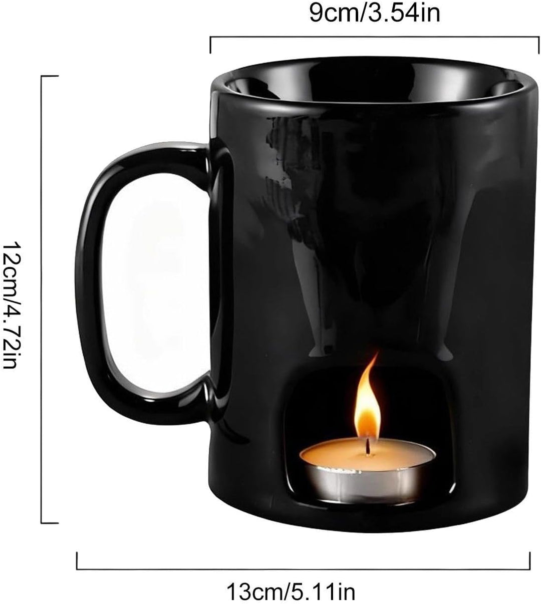 Schokofondue Tasse, Becher Zum Schmelzen Von Schokolade, Keramik Schokoladenfondue Tasse Mit 2xGabel