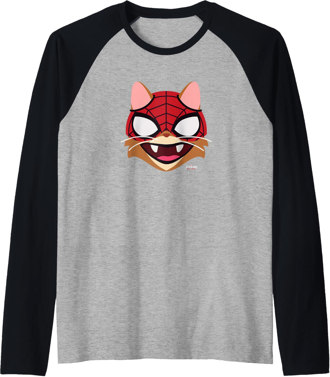 Marvel Spider-Man: Miles Morales Spider-Cat Big Face Raglan