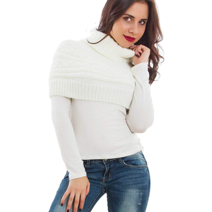 Toocool - Damen-Schulterbezug mit Kragen, Schal, Bolero Tricot, Rollkragen, Poncho LO-AS0430 Einheit
