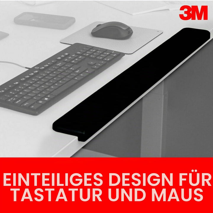 3M Gel-Handballenauflage für Stehpulte, verschiedene Arbeitspositionen, Schwarz (WR200B) 30 in. W x
