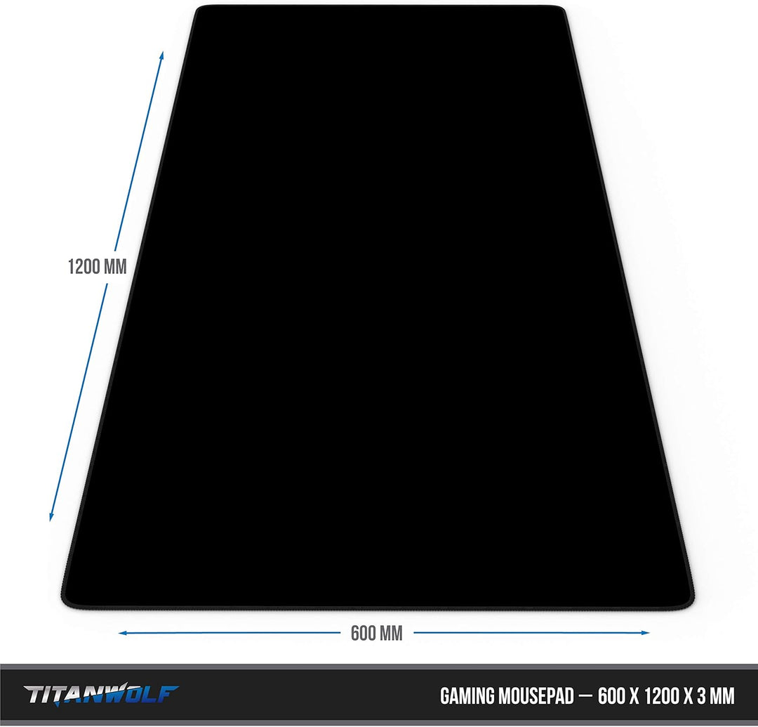 CSL - Übergrösse Mauspad Gaming 1200x600x3mm - XXXL Mousepad gross - Tischunterlage Office Pad Large