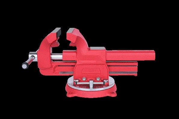 KS Tools 914.0030 Schraubstock mit Rundteller, 125 mm