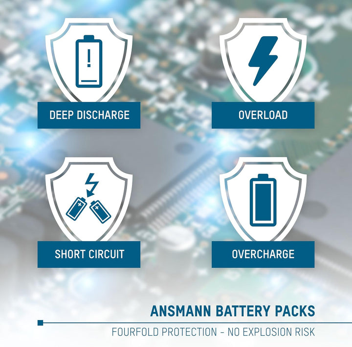ANSMANN Li-Ion Akku A-Nik EN EL 14 7 4V / Typ 1050mAh / Leistungsstarke Akkubatterie für Foto Digita
