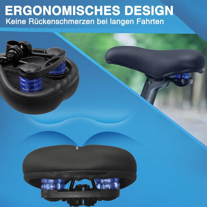 Deedlite Bike Sattel Premium Universal Sattel Pro 3.0 - Endlich Schmerzfrei Radfahren | Bequem Weich