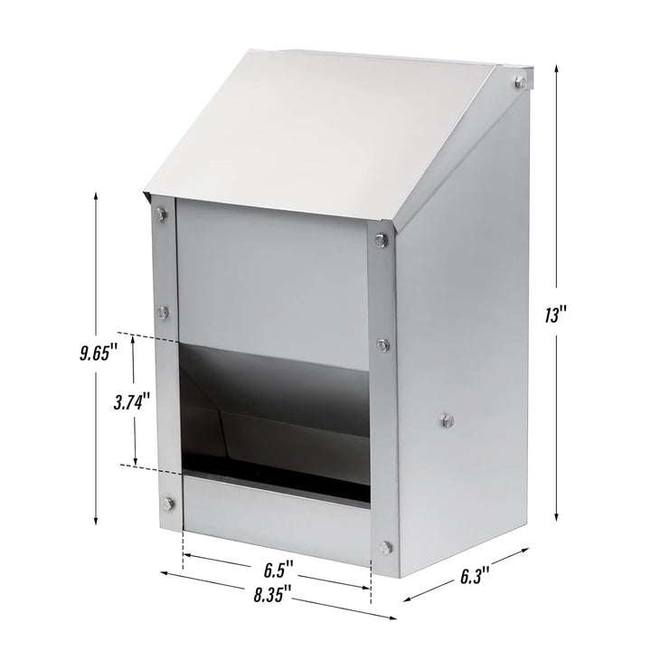 BREUAILY 4.5kg Futterautomat Hühner Hühnerfutter Automat Hängend Geflügelfutterautomaten mit Deckel
