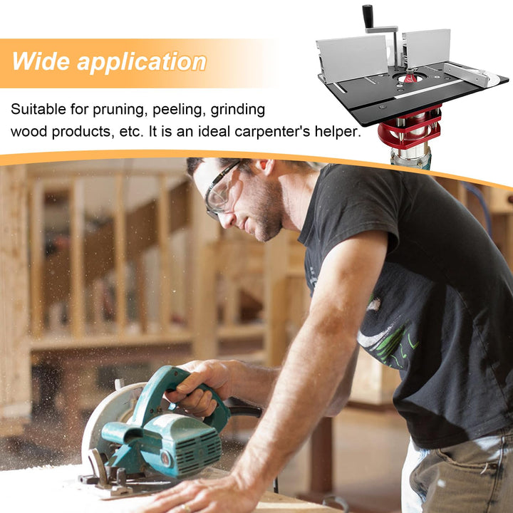 Frästisch für Oberfräse Einlegeplatte Set, OberfräSentisch und Tischfräsmaschine, Router Table, Plan