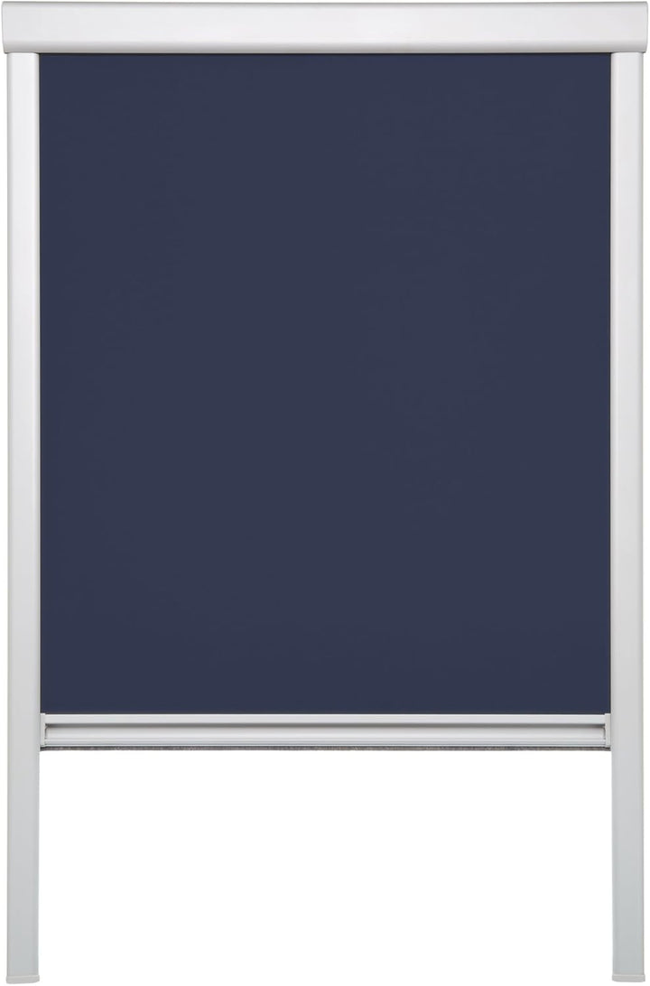 Lichtblick Dachfenster-Rollo Skylight, 38,3 x 54,0 cm (B x L) in Blau, 100 % Verdunkelung, Thermo-Ro