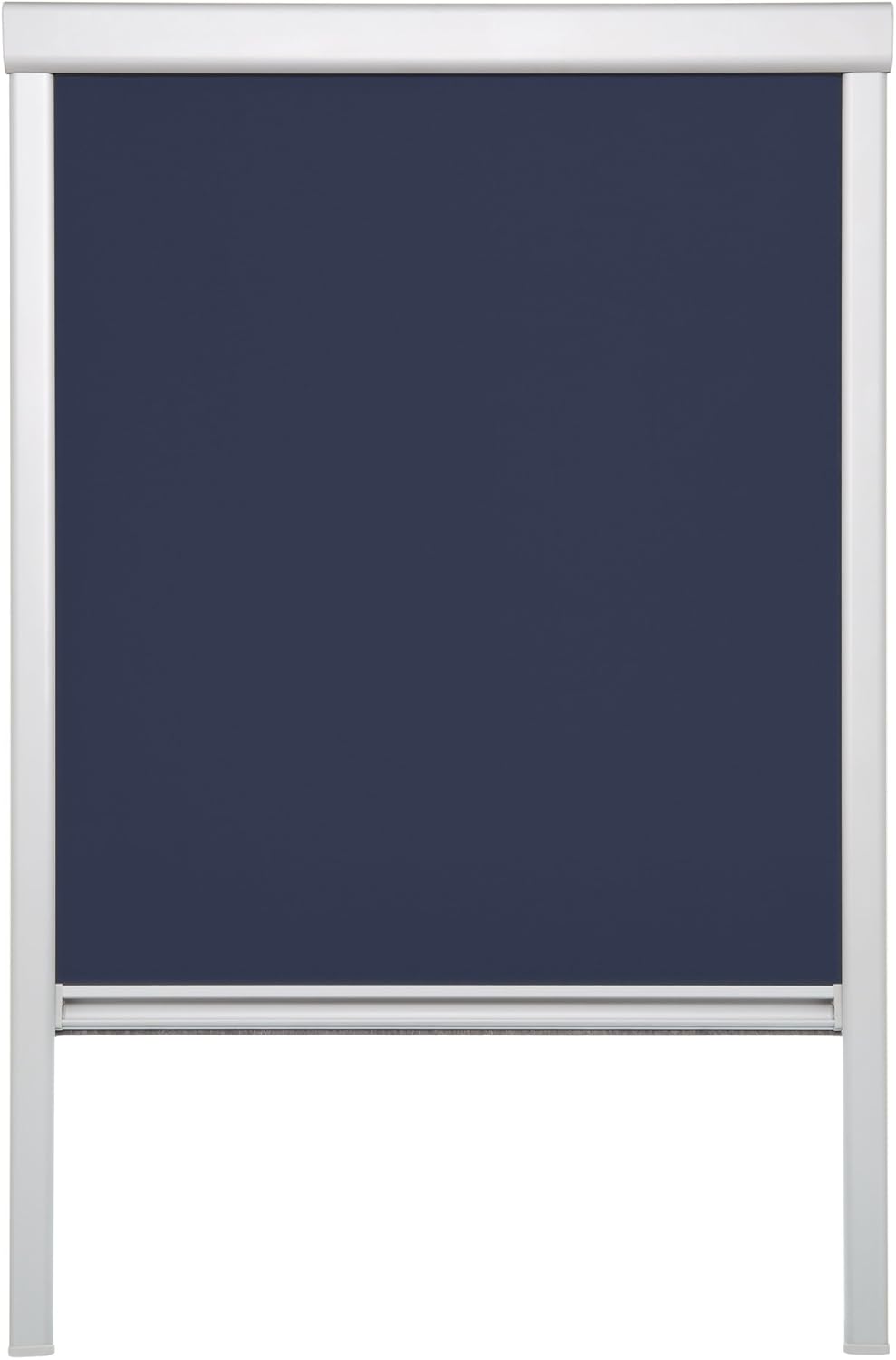 Lichtblick Dachfenster-Rollo Skylight, 38,3 x 74,0 cm (B x L) in Blau, 100 % Verdunkelung, Thermo-Ro