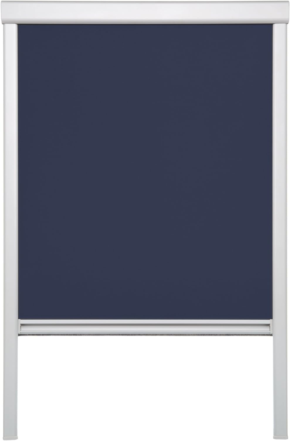 Lichtblick Dachfenster-Rollo Skylight, 61,3 x 94,0 cm (B x L) in Blau, 100 % Verdunkelung, Thermo-Ro