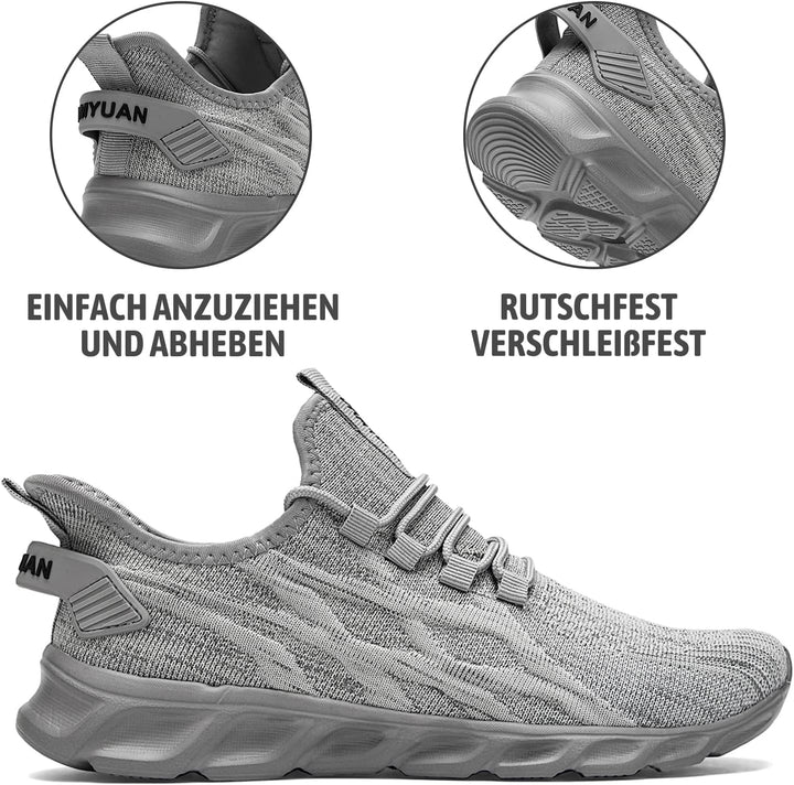 Linenghs Herren Schuhe Laufschuhe Turnschuhe Sportschuhe Sneaker Running Tennis Freizeit Strassenlau