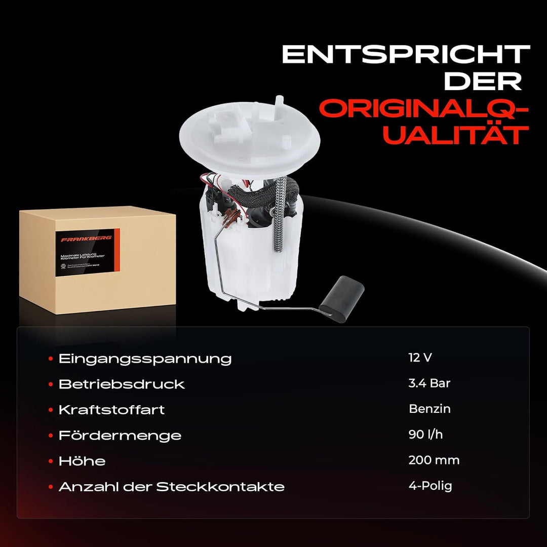Kraftstoffpumpe Benzinpumpe 4-Polig für Corsa E 1.2L 1.4L Benzin 2014-Heute 0580200292