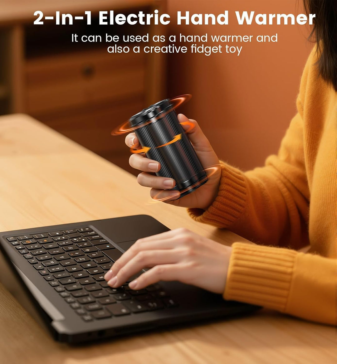 Ziweo Handwärmer Elektrisch, Wiederverwendbar Taschenwärmer Aufladbar USB 3s Schnellheizung, Innovat